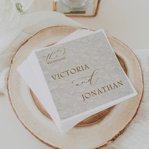Boho Chic Neutral Brown Elegant Napkin