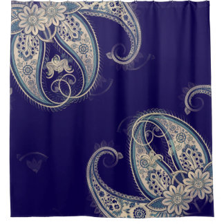 Boho Chic Paisley Seamless Pattern Shower Curtain