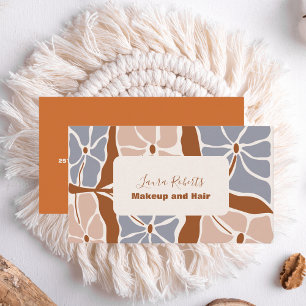 Boho Chic Retro Floral  Business Card