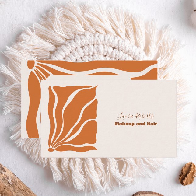 Boho Chic Retro Floral Business Card (Creator Uploaded)