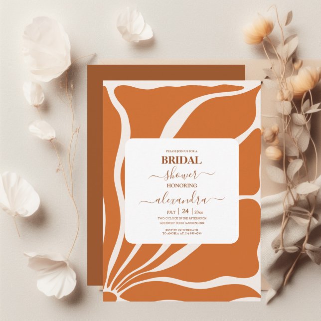 Boho Chic Retro Floral Wedding Invitation (Creator Uploaded)