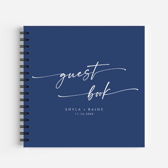Boho Chic Royal Blue Wedding Guest Book (Creator Uploaded)