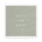 Boho Chic Sage Green Monogram Wedding Napkins