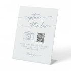 Boho Chic Slate Blue Capture the Love Wedding