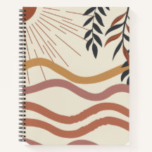 Boho Chic Spiral Notebook | Artistic Pattern Desig