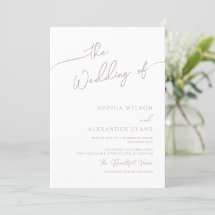 Boho-chic wedding invitation, pastel colours. invitation