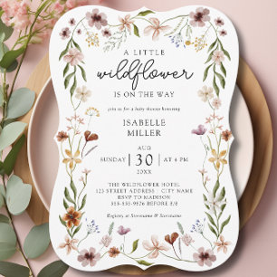 Boho Chic Wildflower Baby Shower  Invitation