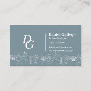 Boho chic Wildflowers Business Card