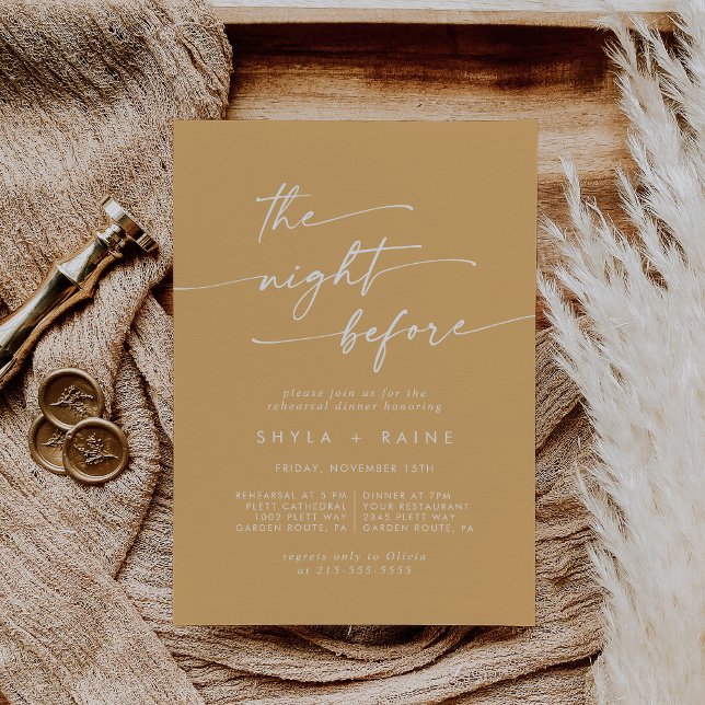 Boho Chic Yellow Marigold Rehearsal Dinner Invites (Creator Uploaded)