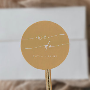 Boho Chic Yellow Marigold We Do Envelope Seals