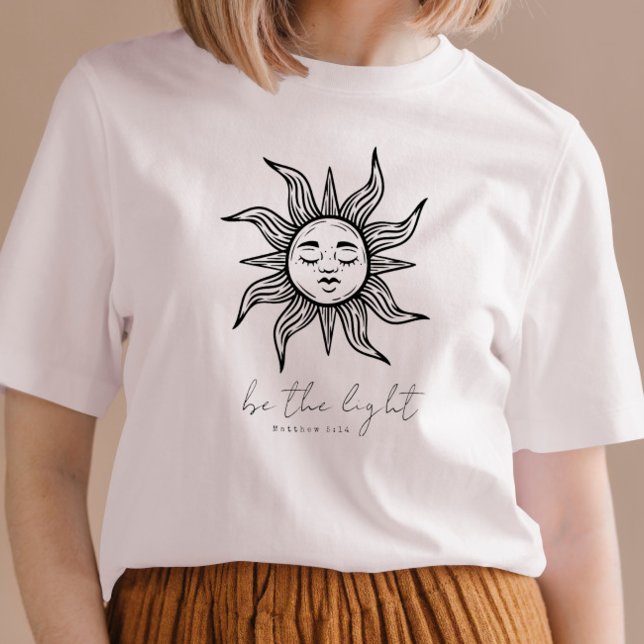 Boho Christian Bible Verse Be the Light Sweatshirt (Creator Uploaded)