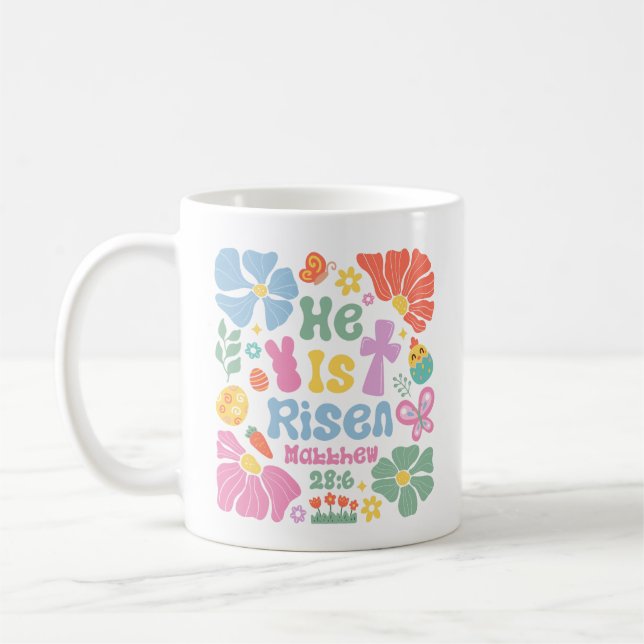 Boho Christian Easter Coffee Mug (Left)