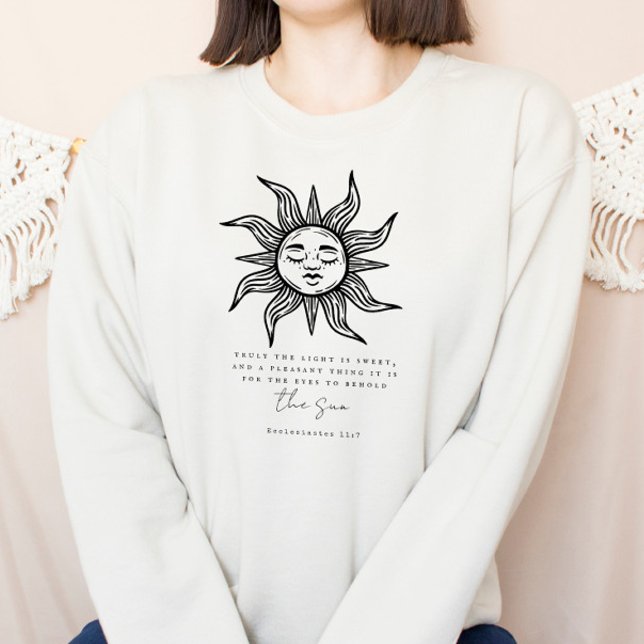 Boho Christian Sweatshirt Bible Verse Sunshine (Creator Uploaded)