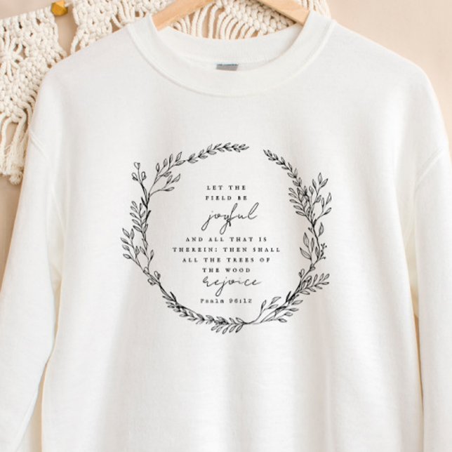 Boho Christian Sweatshirt Bible Verse Wildflowers (Creator Uploaded)