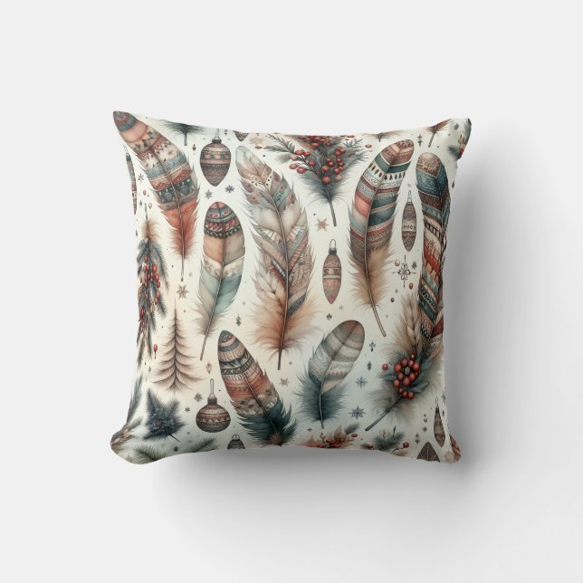 Boho Christmas  Cushion (Front)