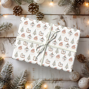 Boho Christmas Joy Holiday Wrapping Paper