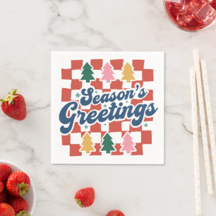 Boho Christmas Quote Napkin