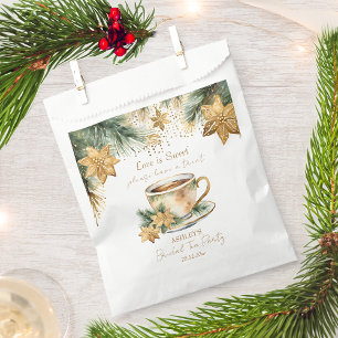 Boho Christmas winter bridal shower tea party Favour Bags