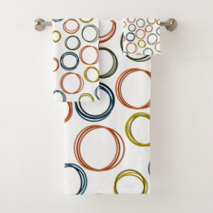 Boho Circles Bath Towel Set