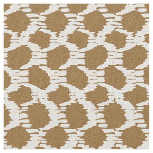 Boho Circles Earthy tones contemporary minimalist Fabric (Close Up)