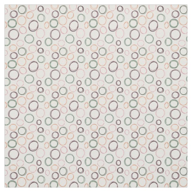 Boho Circles  Fabric (Swatch)