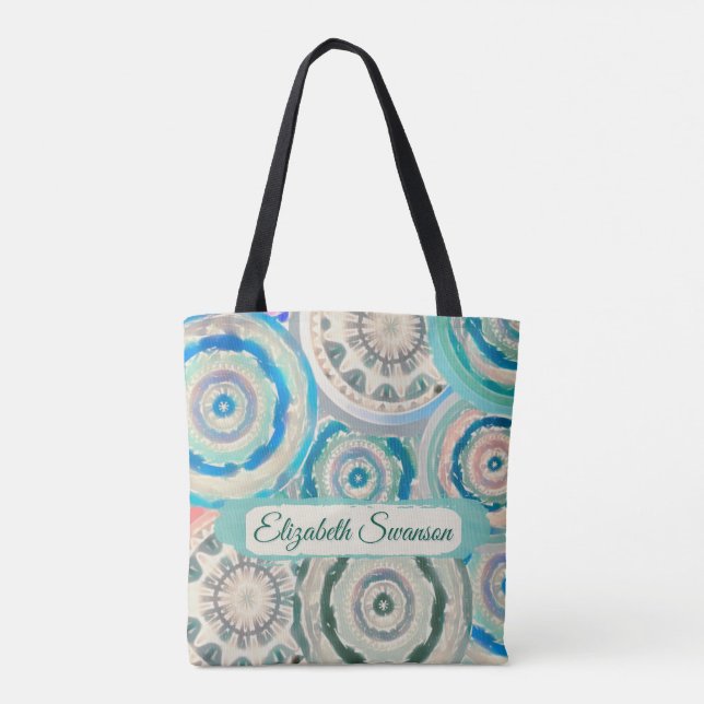 Boho Circles Tote Bag (Back)
