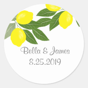 Boho Citrus Lemon Stickers