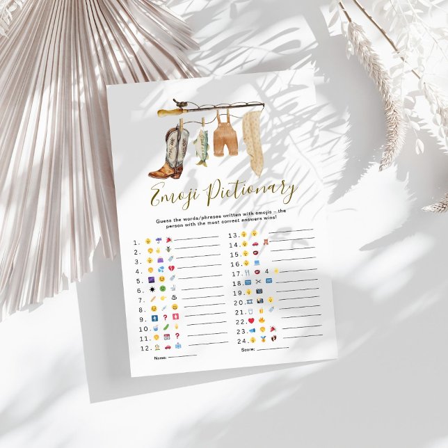 Boho Clothesline Baby Shower Emoji Pictionary Game (Creator Uploaded)