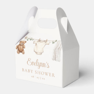 Boho Clothesline Gender Neutral Baby Shower Favour Box