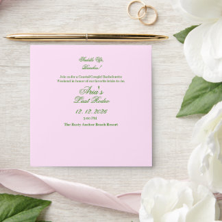 Boho Coastal Cowgirl Bachelorette pink Envelope