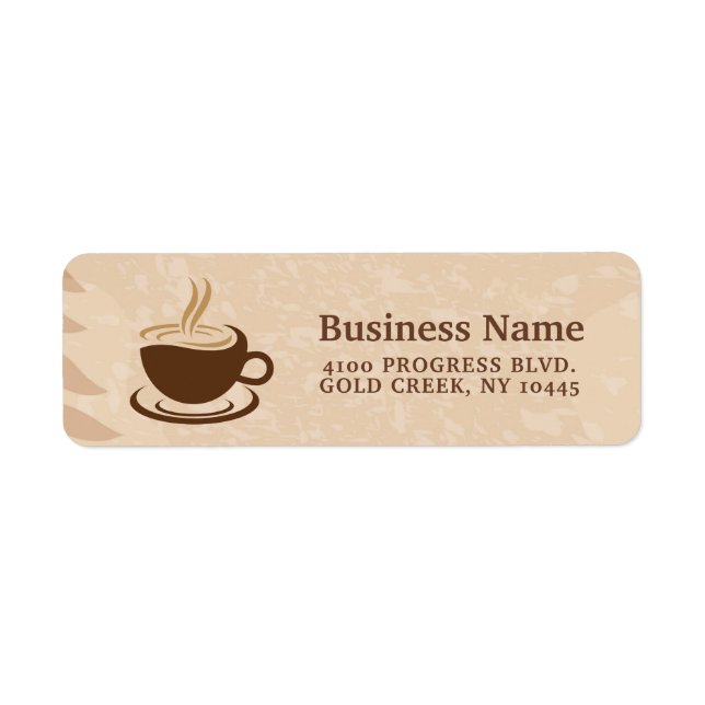 Boho Coffee Shop Packaging Label  (Front)