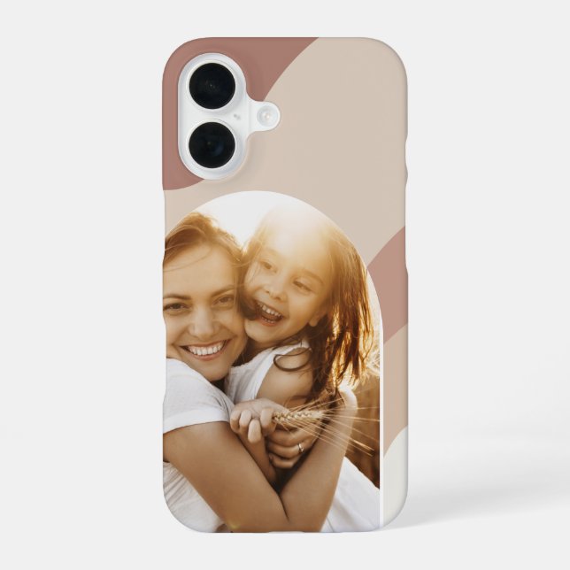 Boho Colour Flow Arch Photo iPhone 16 Case (Back)