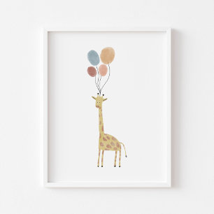 Boho colour Giraffe print