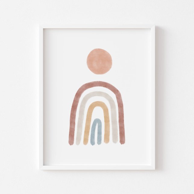 Boho coloured sun and rainbow poster (Creator Uploaded)