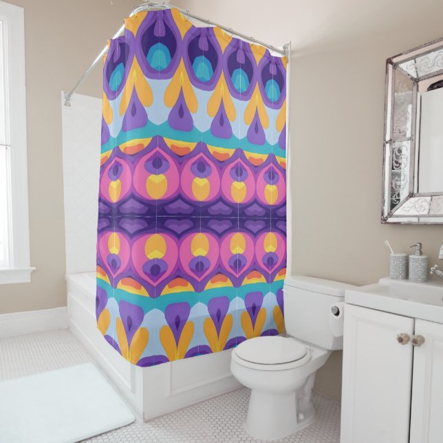 Boho Colourful 23 Shower Curtain (In Situ)