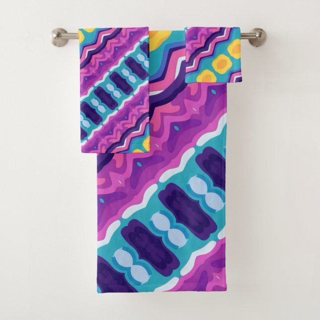 Boho Colourful 37 Bath Towel Set (Insitu)