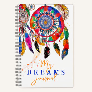 Boho Colourful Dream Catcher Teen Birthday Paint Notebook