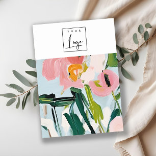 Boho Colourful Painted Floral Blank Jewellery Logo Business Card