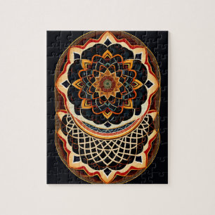 Boho Colours Beautiful Mandala Jigsaw Puzzle