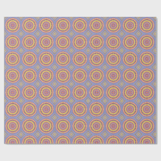 Boho Concentric Circles Pattern Wrapping Paper