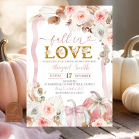 Boho Coquette Pink Pumpkin Bridal Shower