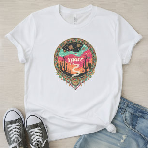 Boho Cosmic Desert Retro Tri-Blend Shirt