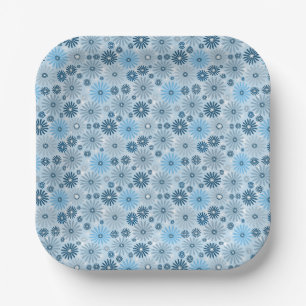 Boho Cosy Decorative Ethnic Pastel Floral Seamless Paper Plate