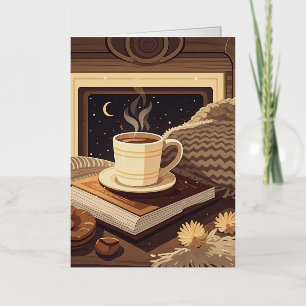 Boho Cosy Night - Celebrate cosy nights  Foil Greeting Card