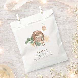 Boho Cosy Teddy Bear Sleep Baby Shower  Favour Bags