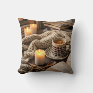 Boho Cosy Warm Candle lights  Cushion