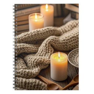 Boho Cosy Warm Candle lights Notebook