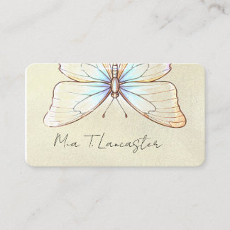 Boho Cottage Shabby Chic Butterfly Business Card