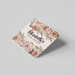 Boho Cottagecore Enchanted Wedding Theme Custom Square Paper Coaster<br><div class="desc">Are you looking for unique wedding favours that your guests will love? Look no further than the boho cottagecore enchanted wedding theme custom square paper coaster! These coasters are perfect for adding a touch of rustic charm to your wedding. They come in a pack of 6 and are made from...</div>