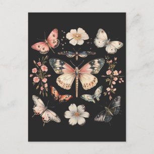 Boho Cottagecore Monarch Butterfly  Postcard